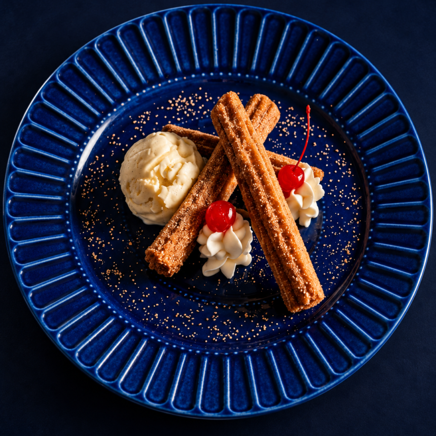 Churros & Vanilla Ice Cream
