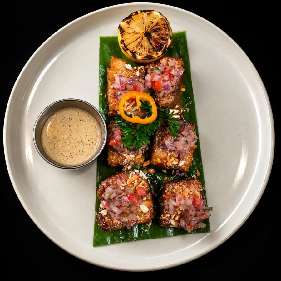 Crispy Pork Belly Anticuchero